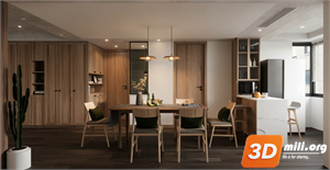 Dining Table Set Skp Files